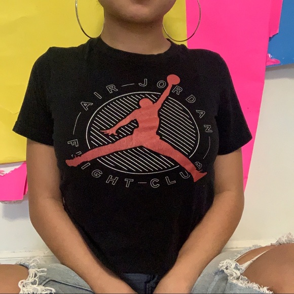Jordan Tops - jordan air cropped tee ✧